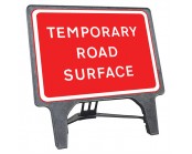 Temporary Road Surface Q Sign